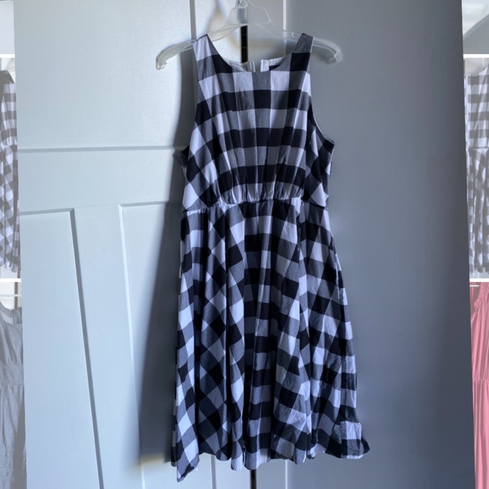 Lane Bryant gingham sleeveless dress, size 14.